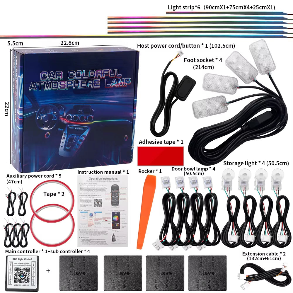 Premium Acrylic Neon LED Car Lights
