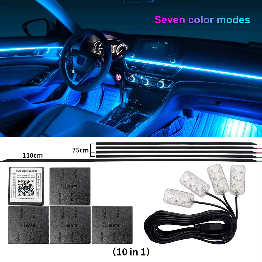 Premium Acrylic Neon LED Car Lights