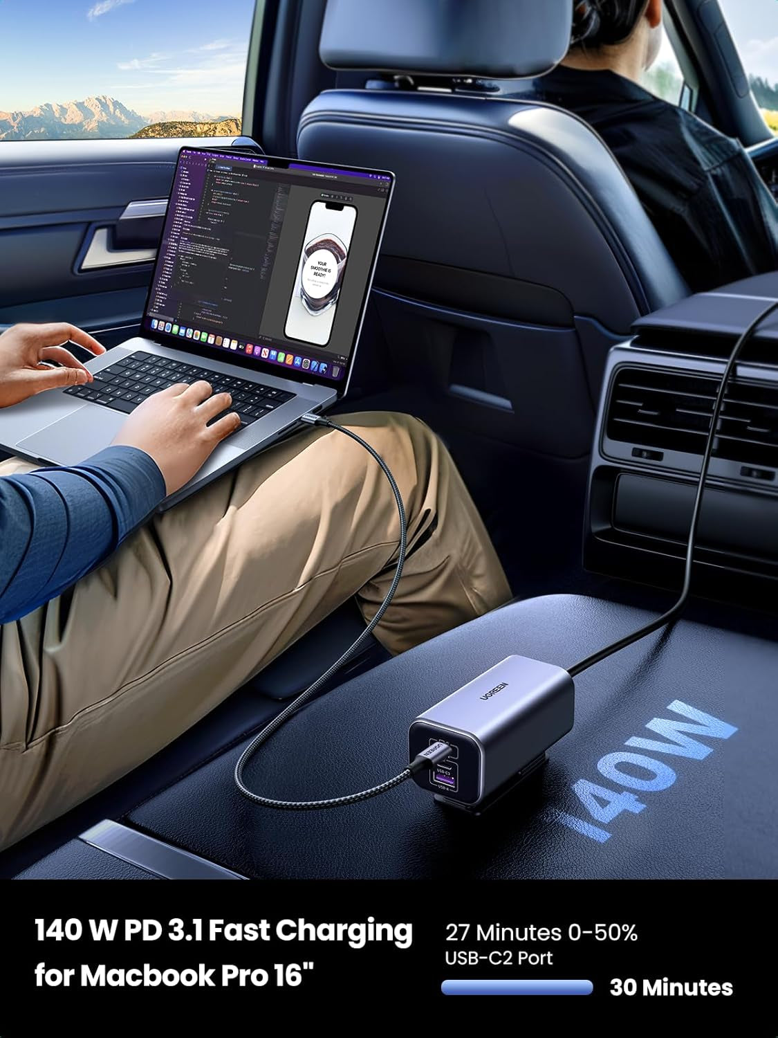 150W Multi-Port USB Car Charger