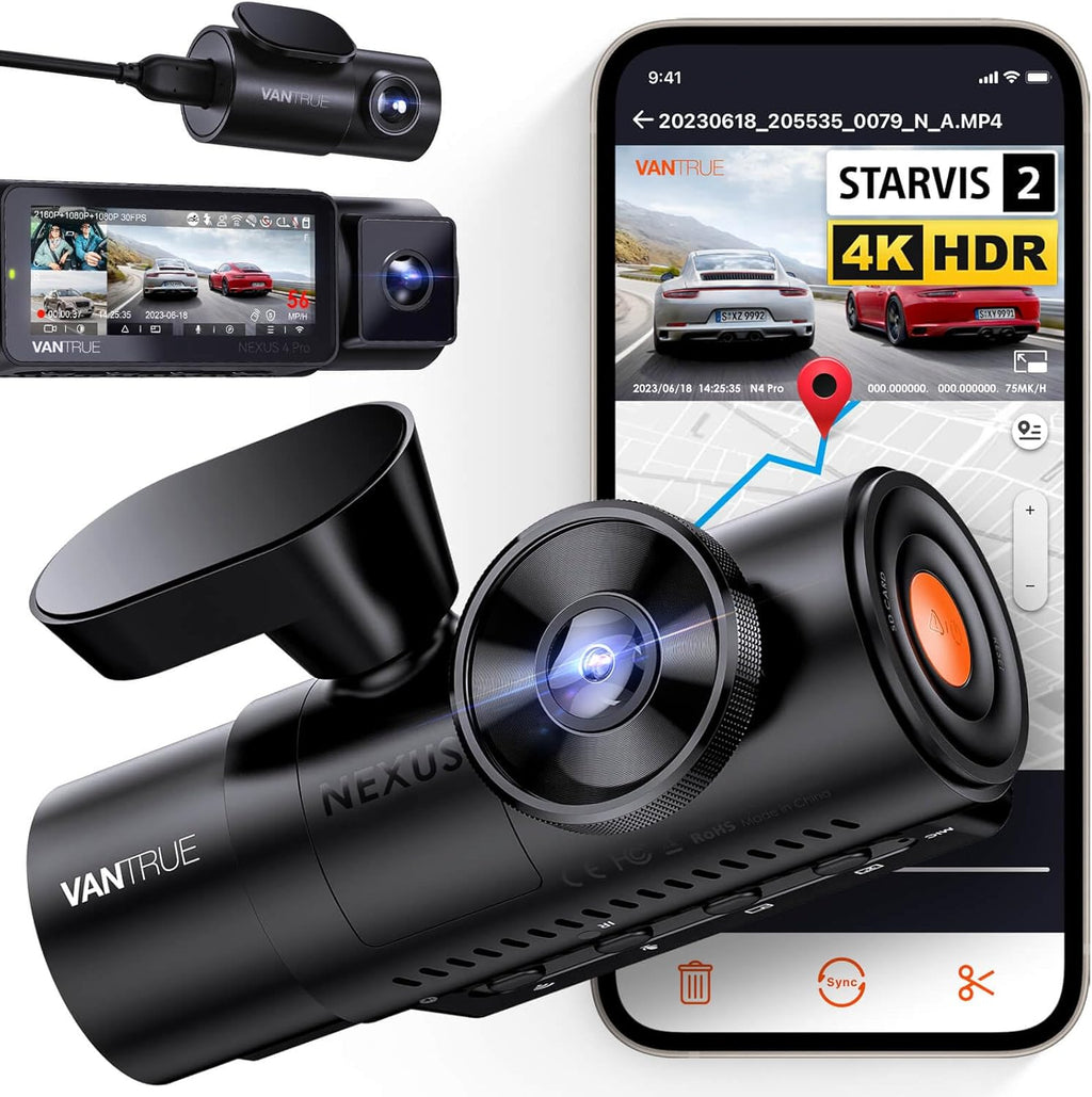 4K Front & Rear Dash Camera System