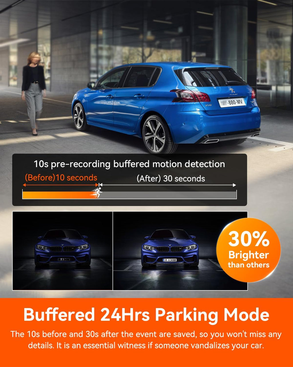 4K Front & Rear Dash Camera System