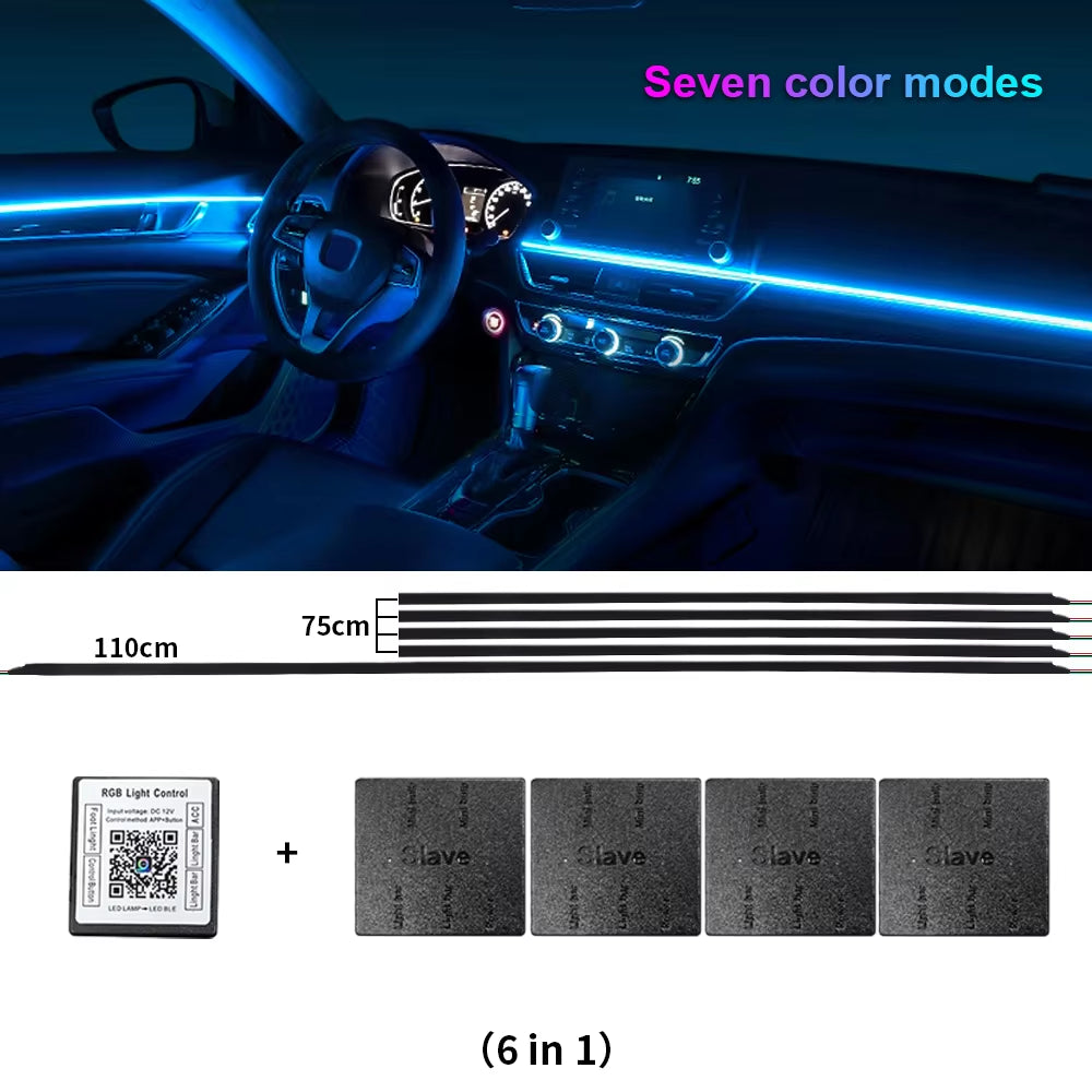 Premium Acrylic Neon LED Car Lights