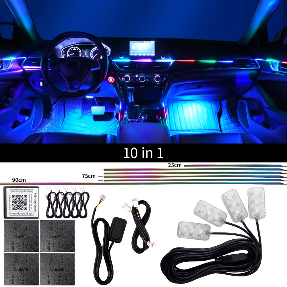 Premium Acrylic Neon LED Car Lights