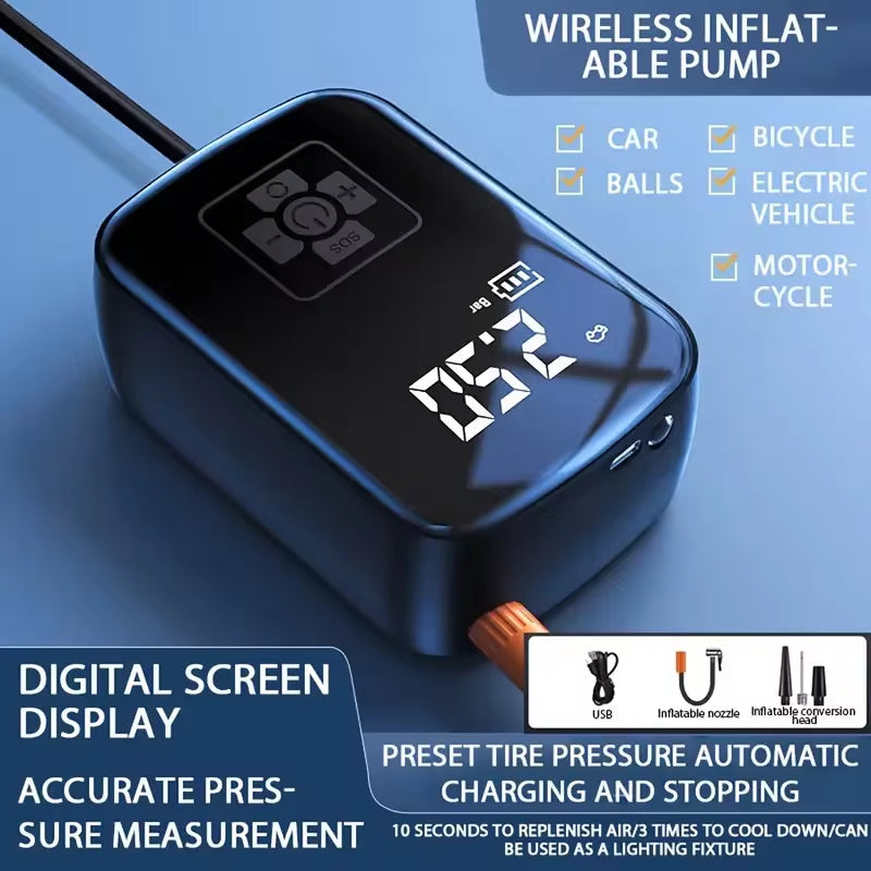 Wireless Portable Tire Inflator Pump