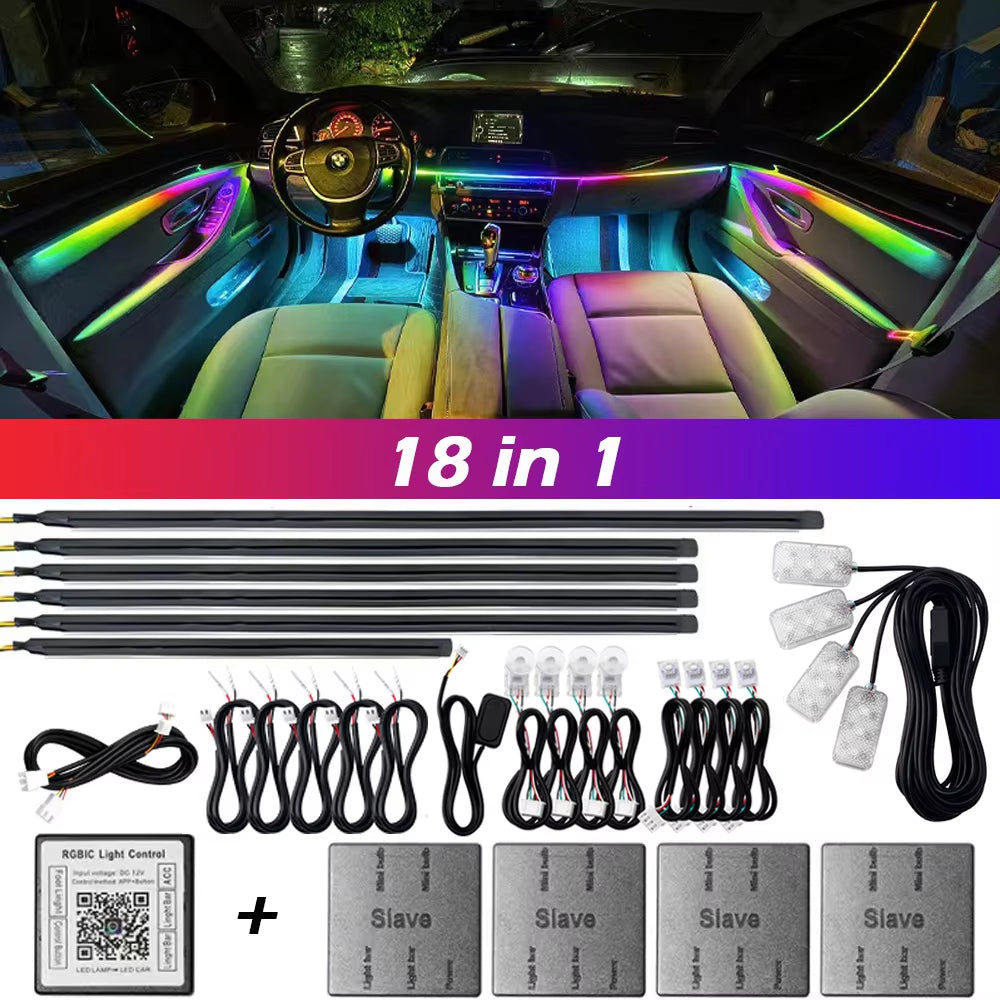 Premium Acrylic Neon LED Car Lights