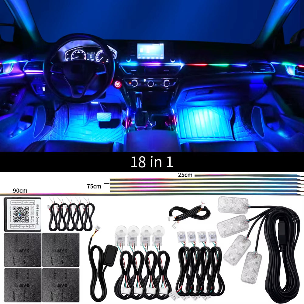 Premium Acrylic Neon LED Car Lights