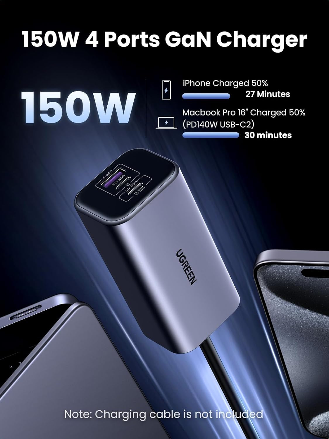 150W Multi-Port USB Car Charger