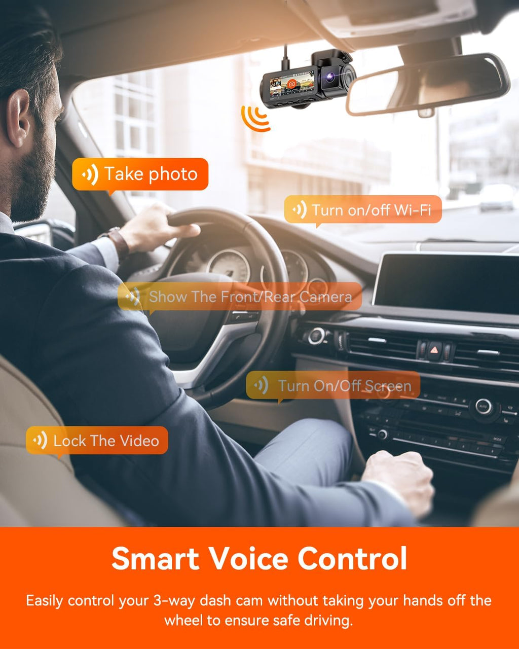 4K Front & Rear Dash Camera System