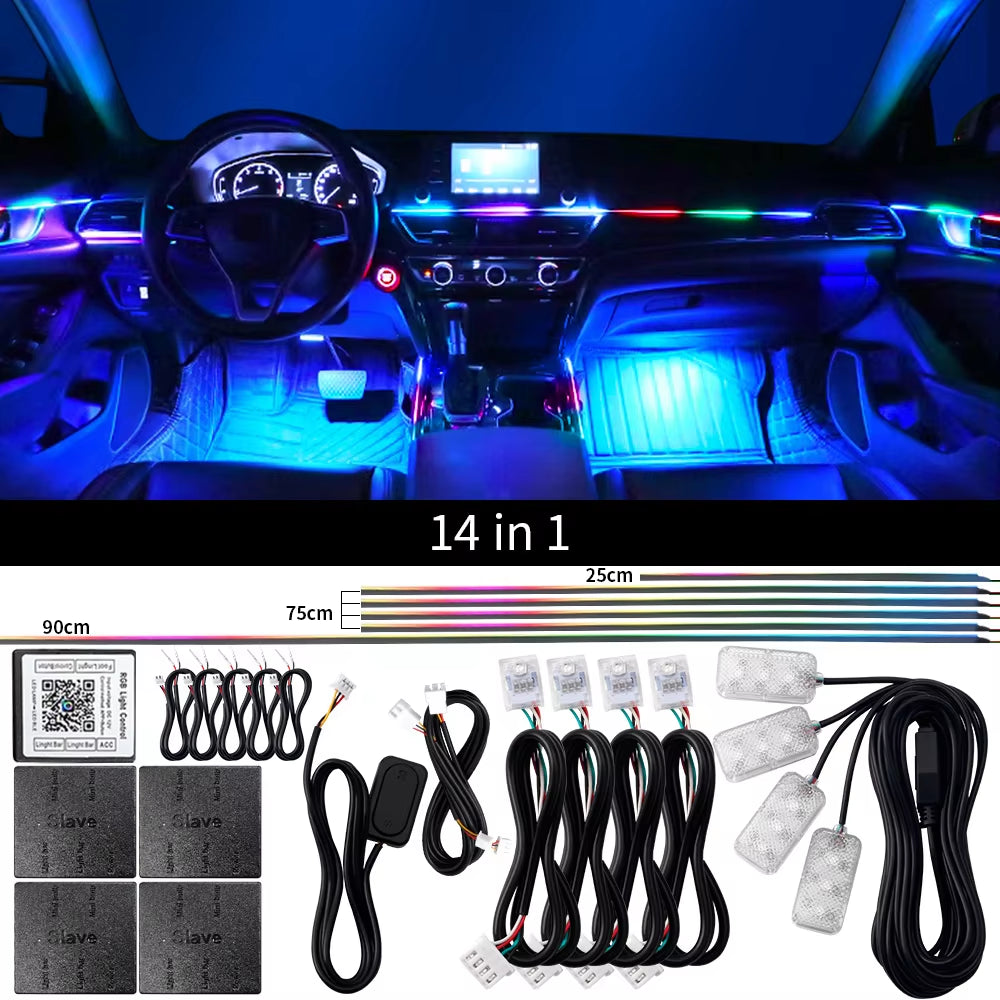 Premium Acrylic Neon LED Car Lights