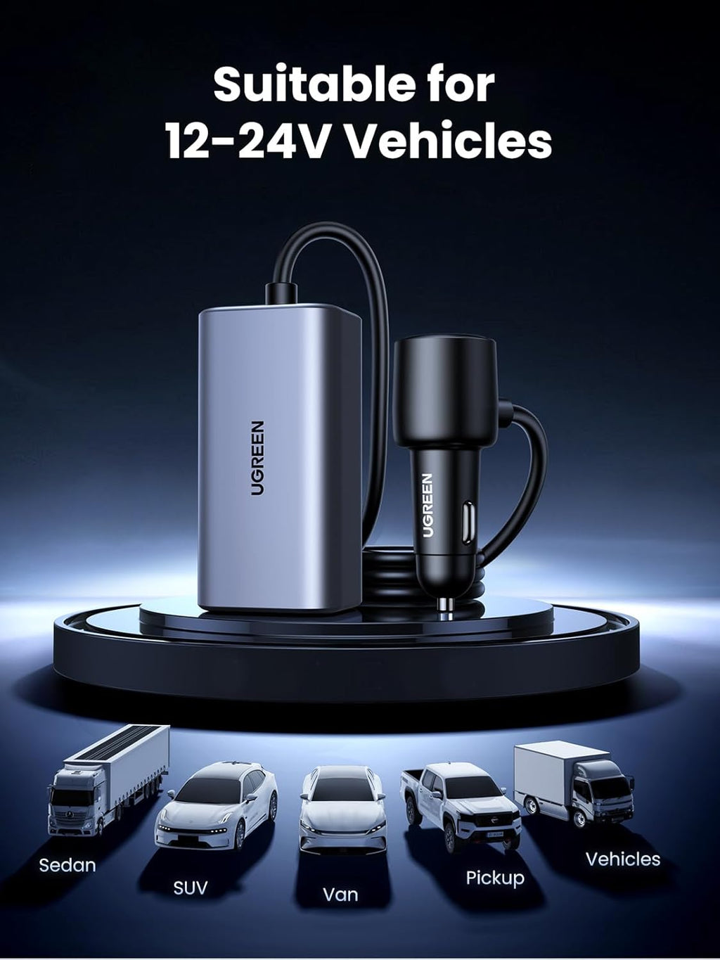 150W Multi-Port USB Car Charger