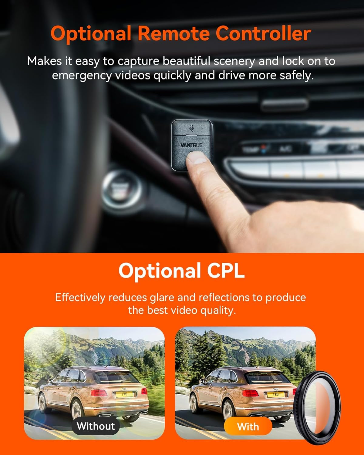 4K Front & Rear Dash Camera System