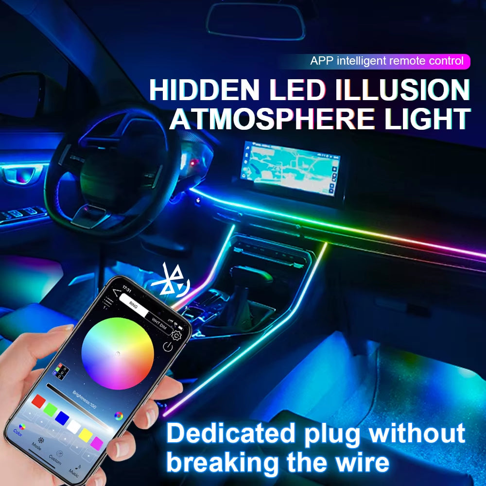 Premium Acrylic Neon LED Car Lights