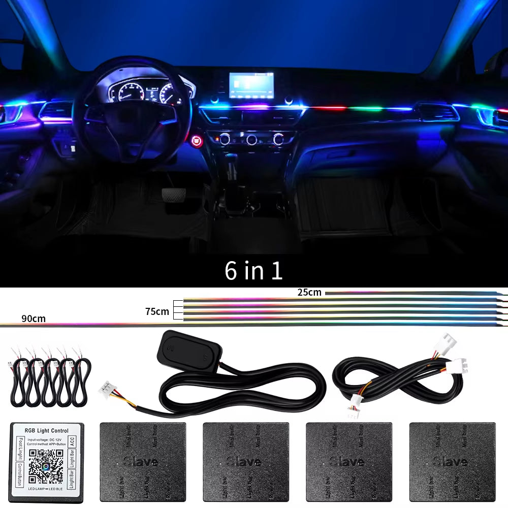 Premium Acrylic Neon LED Car Lights